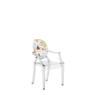 Kartell Lou Lou Ghost Special Edition armchair for children with drawing Buy now on Shopdecor
