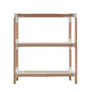 Magis Steelwood Shelving System bookshelf 1 module beech with 3 white shelves Buy now on Shopdecor