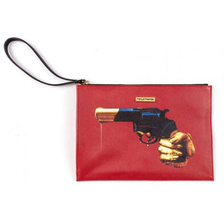 Seletti Toiletpaper Pouch Bag Revolver Buy now on Shopdecor